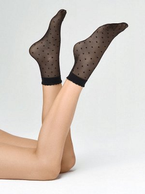 Носки (MINIMI) POIS 20  фантазийные, в горошек