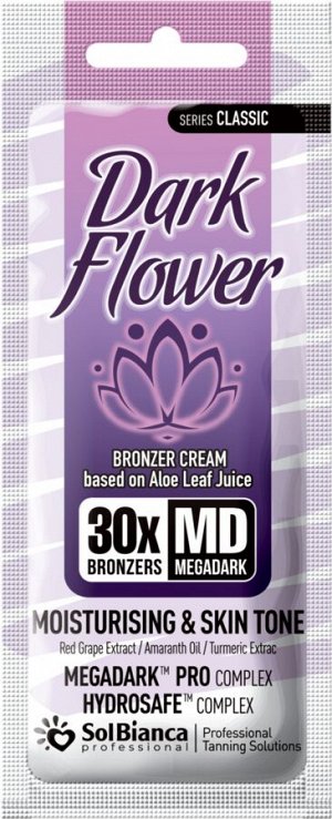 Крем-автозагар DARK FLOWER с маслом амаранта, экстрактом красного винограда и куркумы, 15 мл