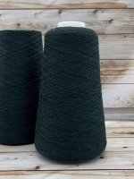Пряжа ля вязания 100 гр,  Caswool 100% меринос  1500м/100г  Темно-зеленый