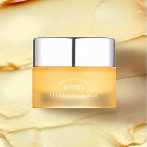 Petitfee Oil Blossom Lip Mask Sea Buckthorn Oil Ночная маска для губ с маслом облепихи