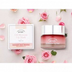 Petitfee Oil Blossom Lip Mask Ночная маска для губ с маслом камелии