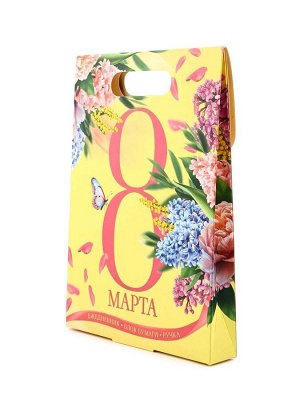 Подарочный набор, ежедневник, блок бумаги и ручка «8 марта»