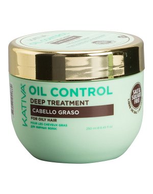 OIL CONTROL Маска "Контроль" интенсивный уход для жирных волос 250мл Kativa