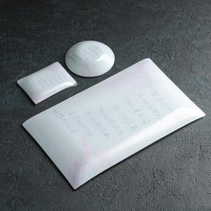 Набор для суши Доляна «Сакура», 3 предмета: соусники 8x2 см, 8x6 см, подставка 25x15 см