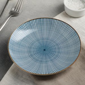 Тарелка «Мерцание», 17-2 см, цвет синий