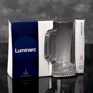 Нaбop kpyжek для пuвa Luminarc «Дpeздeн», 330 мл, 2 шт