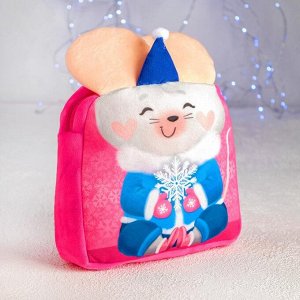 Рюкзак детский «Мышка и снежинка» с ушками