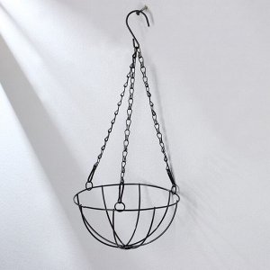 Кашпо подвесное, d=20 см, с кокосовым вкладышем, «Полусфера»