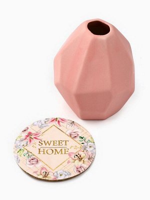 Ваза для цветов и подставка Sweet home, 9 x 7 x 7 см.