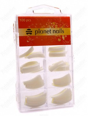 Типсы для наращивания ногтей белые 100 шт/уп. №1-10