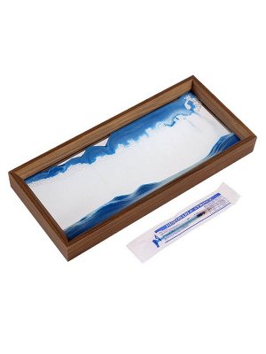 Песочные часы-картина, 17?37 см, антистресс, песок синий