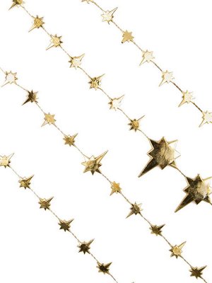 Новогодняя гирлянда Золотые звезды, 270x3