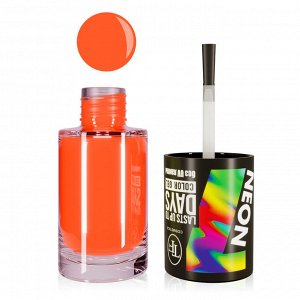 Лак для ногтей TF Color Gel 7days тон 312 Neon Orange Fire ярко-оранжевый неоновый 8 мл