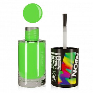 Лак для ногтей TF Color Gel 7days тон 317 Neon Electric Lime/салатово-зеленый неоновый 8мл