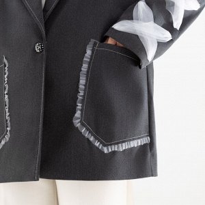 Жакет с декором из фатина, Совершенная модель
