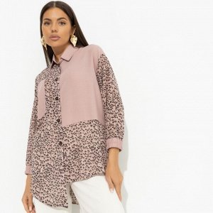 Рубашка комбинированная, Жемчужина образа (pink)