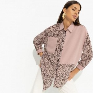 Рубашка комбинированная, Жемчужина образа (pink)