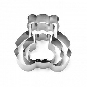 Форма для выпечки "Мишки" Cake Baking Tool / 3 шт.