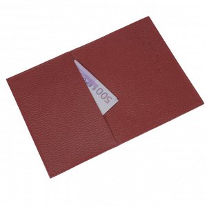Обложка для паспорта с карманом, цвет красный