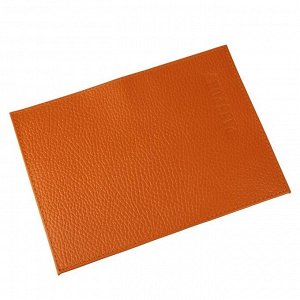 Обложка для паспорта, отдел для кредитных карт, цвет оранжевый