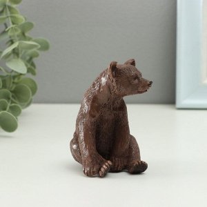 Хорошие сувениры Фигура &quot;Медведь сидит&quot; 9х5см, коричневый