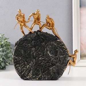 Фигурка полистоун «Скалы. Сила духа», под золото и камень, 24.5x6.1x26 см