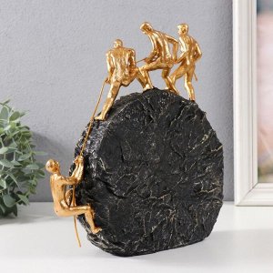 Фигурка полистоун «Скалы. Сила духа», под золото и камень, 24.5x6.1x26 см