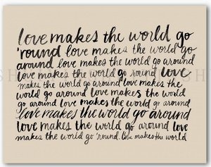 Постер Love makes 20*30