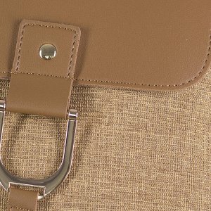 Рюкзак-сумка, плетёный, отдел на шнурке, цвет коричневый