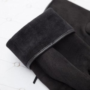Перчатки со шнуровкой женские MINAKU, размер 18, цвет чёрный