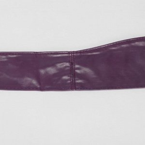 Пояс-кушак женский, однотонный, ширина - 10,5 см, цвет фиолетовый
