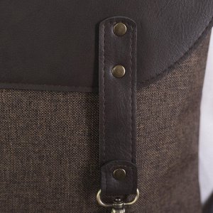 Рюкзак-сумка, отдел на молнии, цвет коричневый