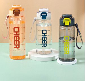 Бутылка спортивная для воды CHEER 750мл для фитнеса, спорта
