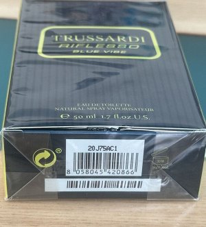Мужские духи Riflesso Blue Vibe Trussardi 50 мл. Оригинал