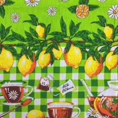 Кухонное полотенце - Полотенце вафельное Лимоны