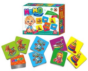 03455 Настольная игра 3в1 "Игрушки", Мемо