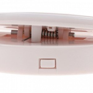 Светодиодная кольцевая лампа для телефона LuazON AKS-03, от батареек, 3 режима, белая