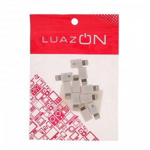 Переходник LuazON, с Lightning на micro USB, 10 шт, белый