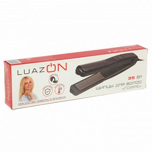 Щипцы-гофре LuazON LW-45, 35 Вт, алюминиевое покрытие, 24х80 мм, до 160°C, чёрные