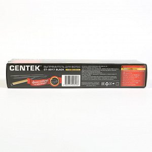 Выпрямитель Centek CT-2017, 60 Вт, керамическое покрытие, 25х120 мм, до 230°C, LED, черный