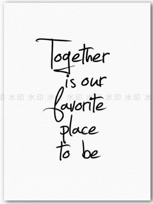Постер Together is our 15*20