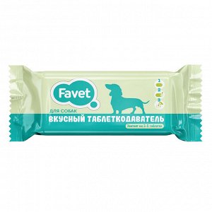 Favet Вкусный таблеткодаватель для собак (12 шт.), ПЭТ-банка
