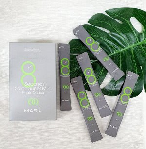 Маска восстанавливающая для ослабленных волос Masil 8 Seconds Salon Super Mild Hair Mask, 8мл*20шт