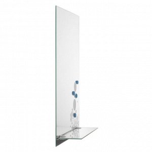 Зеркало «Рыбки», с пескоструйной графикой и фьюзингом, настенное, с полочкой, 45?60 см