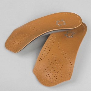 Полустельки для обуви, амортизирующие, дышащие, 35-36 р-р, пара, цвет коричневый