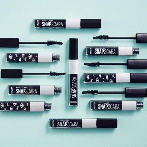 Тушь для ресниц Maybelline Snapscara чистый объем и длина без комочков, без воска, вишня