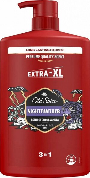 OLD SPICE Гель для душа + шампунь Nightpanther 1000мл