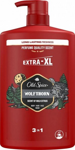 OLD SPICE Гель для душа + шампунь Wolfthorn 1000мл