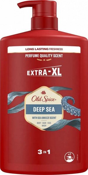 OLD SPICE Гель для душа+Шампунь Deep sea 1000мл