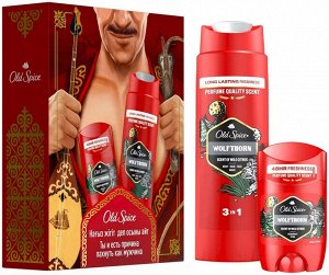 Подарочный набор OLD SPICE Твердый дезодорант 50мл+Гель для душа 250мл Wolfthorn